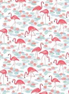 flamingo print achtergrond