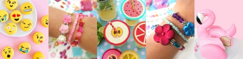 creatieve kinderfeestjes zelf armbandjes maken voor kinderen kinderkralen taart