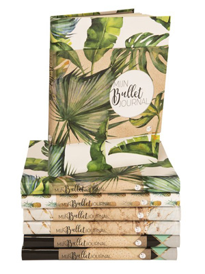 bullet journal kopen cadeau tip botanisch marmer bruin met stippen - cadeau tips vrouw moeder tieners