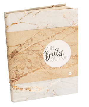 bullet journal marmer print kopen stipjes design layout - cadeau tip vrouw tiener feestdagen sinterklaas kerst creatief