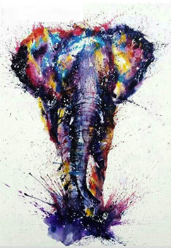 diamond painting schilderij maken met print olifant kleuren beginners met uitleg starter kit cadeau tip