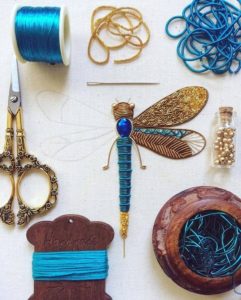 bead embroidery libelle